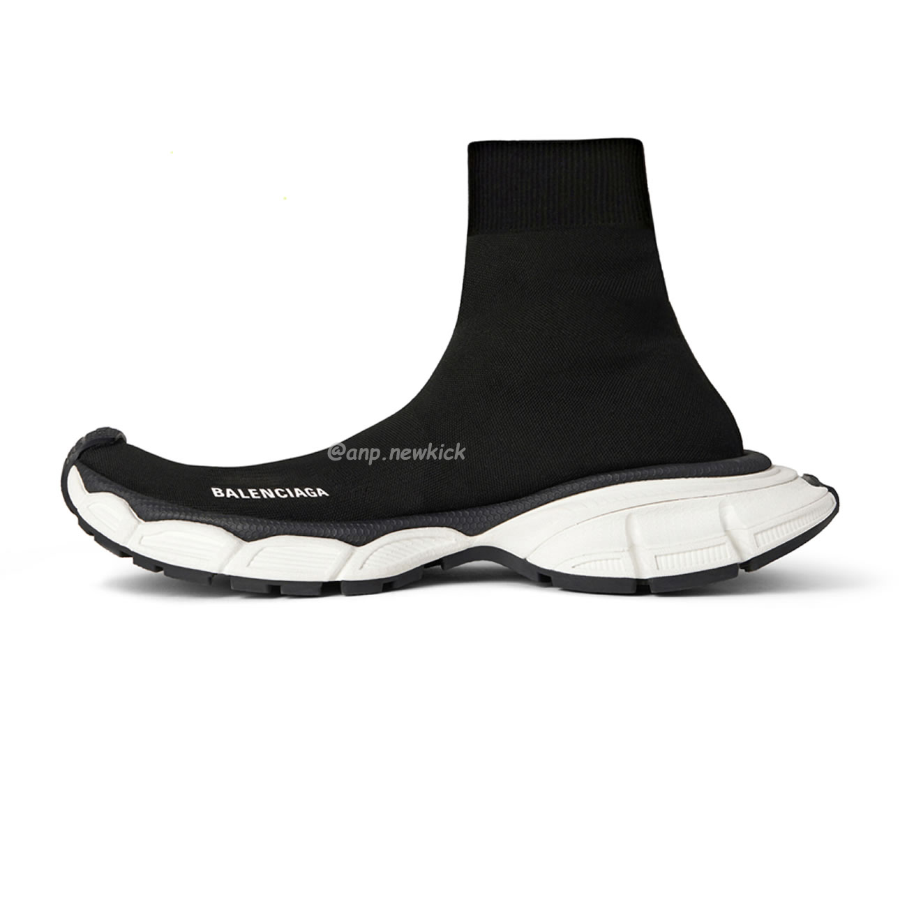 Balenciaga 3xl Sock Recycled Knit Sneakers Black White Fluo Yellow Beige (8) - newkick.vip